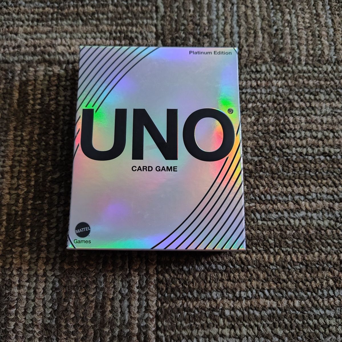 UNO Platinum Edition card game