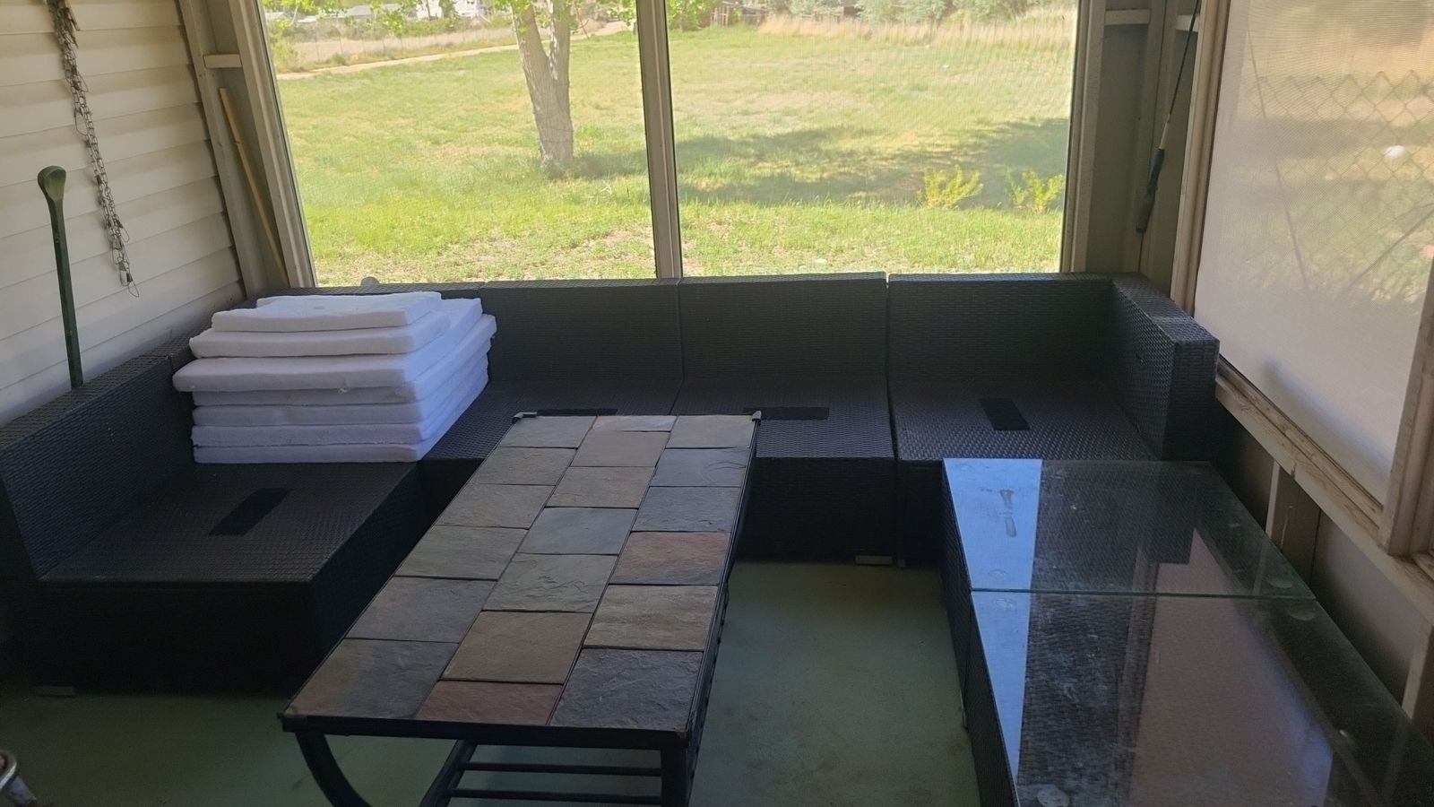7 piece modular patio sectional