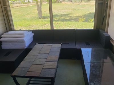 7 piece modular patio sectional