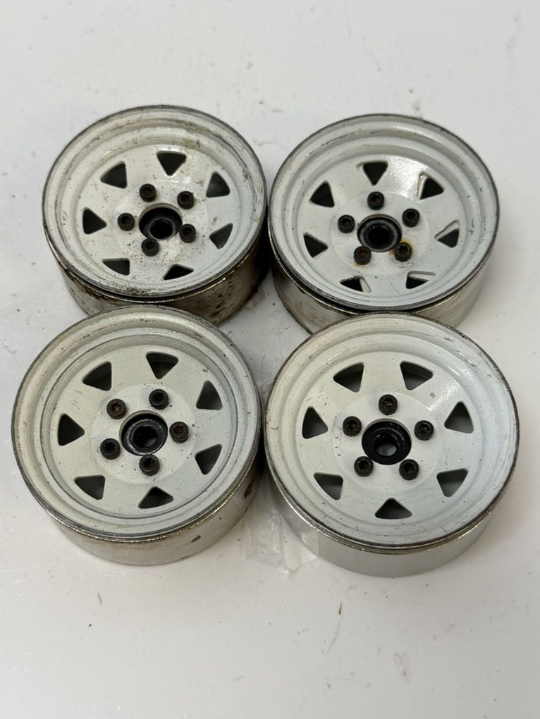 Rc4wd 1.9 White Set Of 4 Steelies scale Crawler