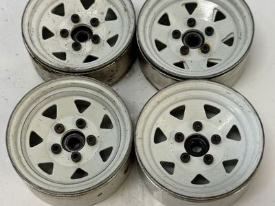 Rc4wd 1.9 White Set Of 4 Steelies scale Crawler