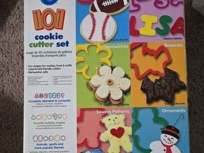 Wilton 101-Piece Cookie Cutter Set - Alphabet, Numerals, Holiday & Sports Shapes