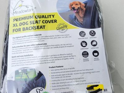 Dog seat Cover ~ Backseat