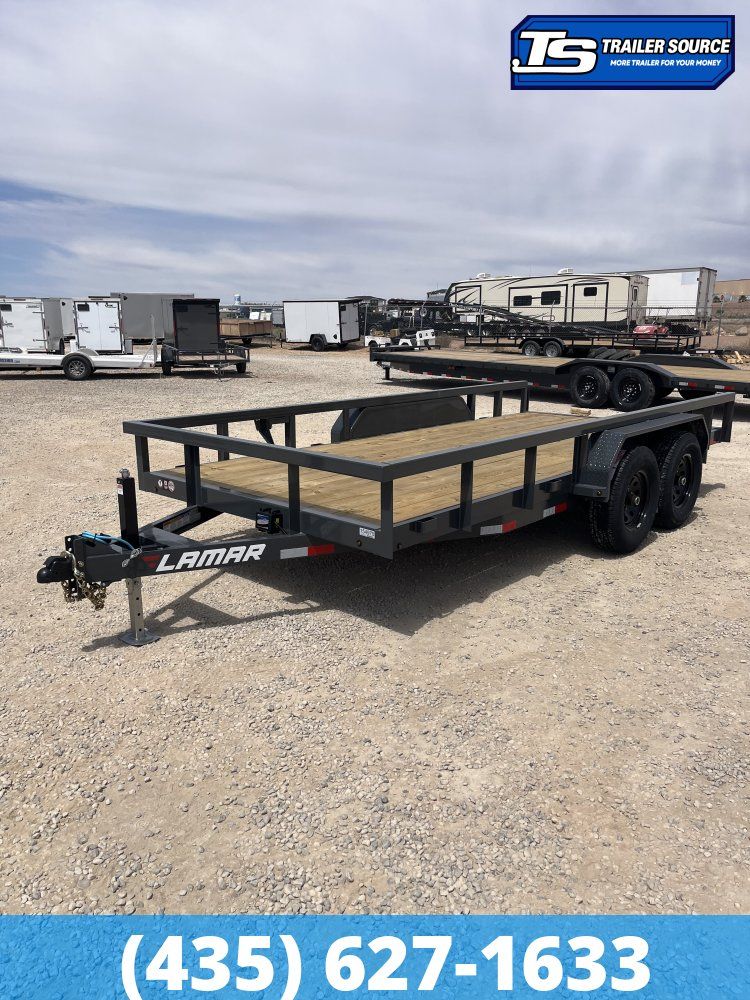7x16 Lamar U5 Equipment Trailer - 10K GVWR -
