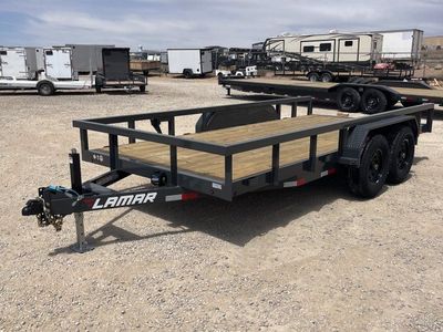 7x16 Lamar U5 Equipment Trailer - 10K GVWR -