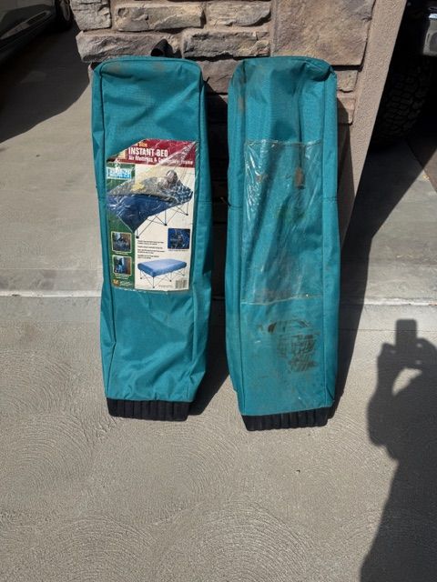 Camp Cots with air mattress