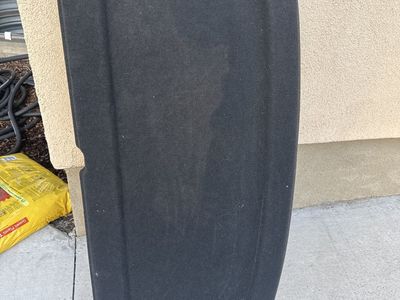 Black Rear Trunk Cargo Cover/Security Shade, Universal Fit