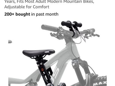 Kids ride shotgun child bike seat