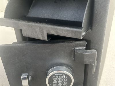 Used BARSKA metal compartment drop Safe