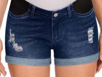 Maternity Jean Denim Shorts Medium