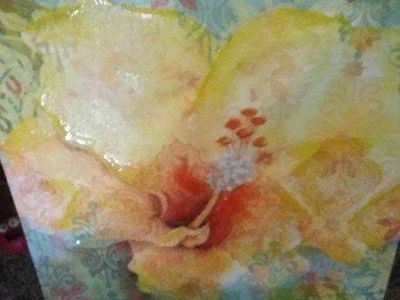 LARGE CANVAS PAINTING BY SUSAN WINGET