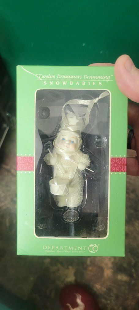 Department 56 Snowbabies Twelve Drummers Drumming Ornament 56.67903