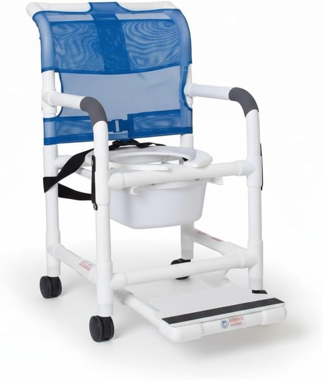 Shower Chair with Wheels, 4 Casters, 300 lb