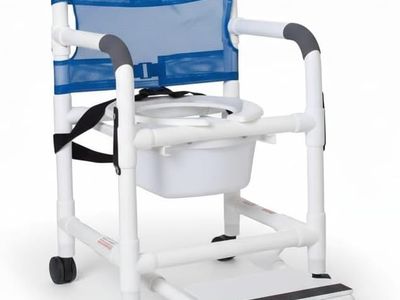Shower Chair with Wheels, 4 Casters, 300 lb