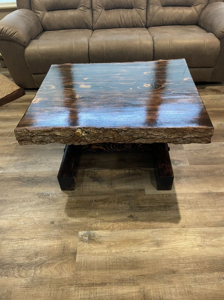 Coffee Table Live Edge Pine