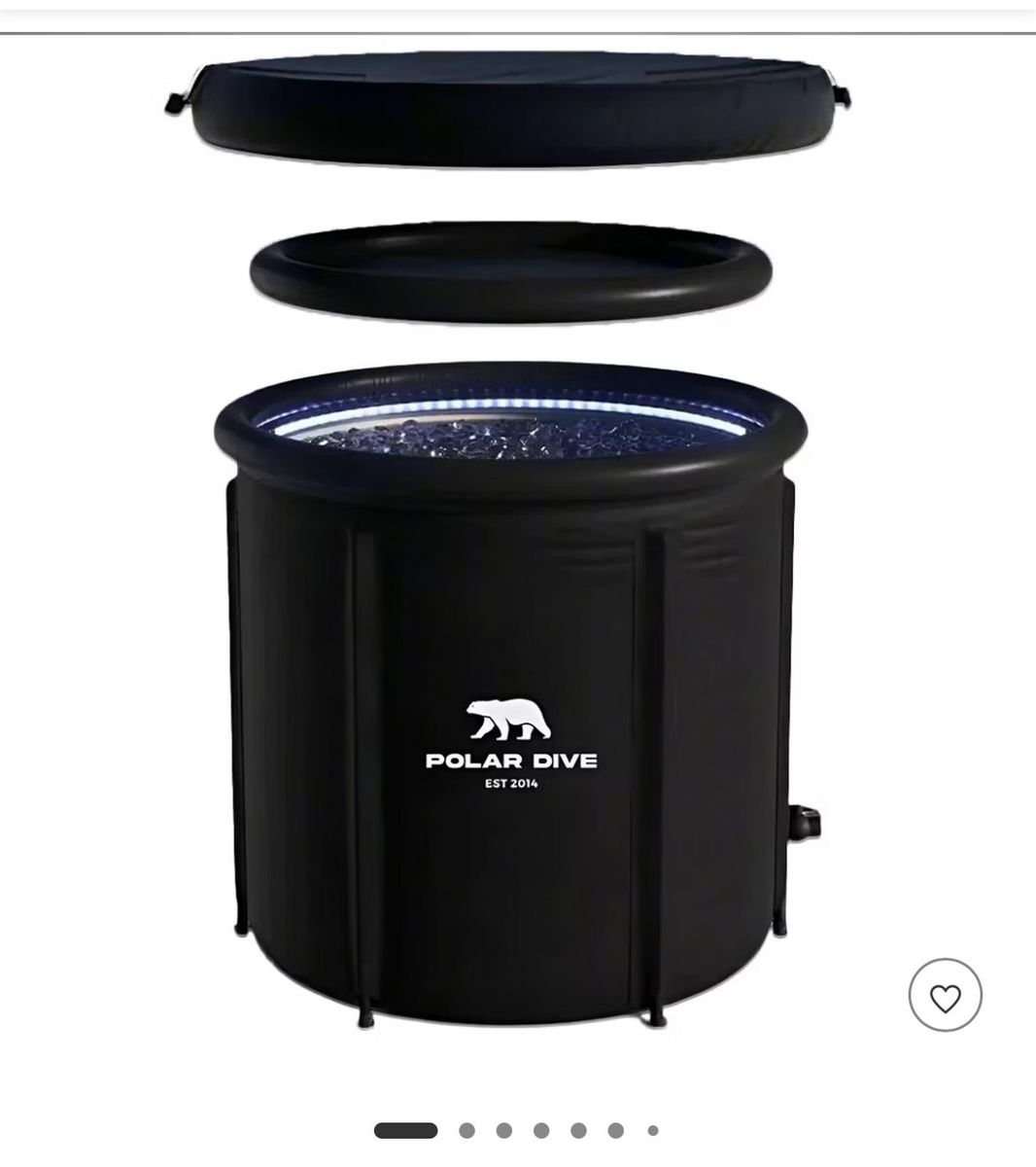 Polar Dive Insulated Ice Bath Tub New