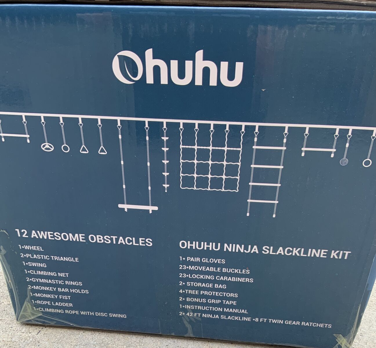 Ninja slackline kit, NIB, 12 obstacles