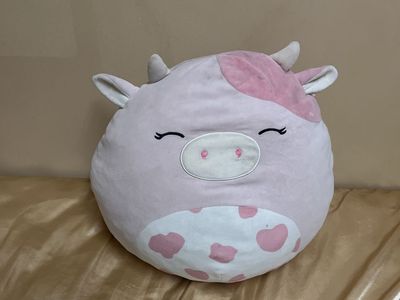Pink Stuffed Cow Squishmallow Plushie