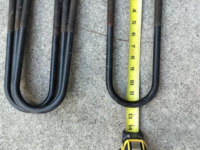 U Bolts (no nuts) FORD 8.8' Axle, w/ 4 inch Lift, 1/2 Ton Truck (93'-96')
