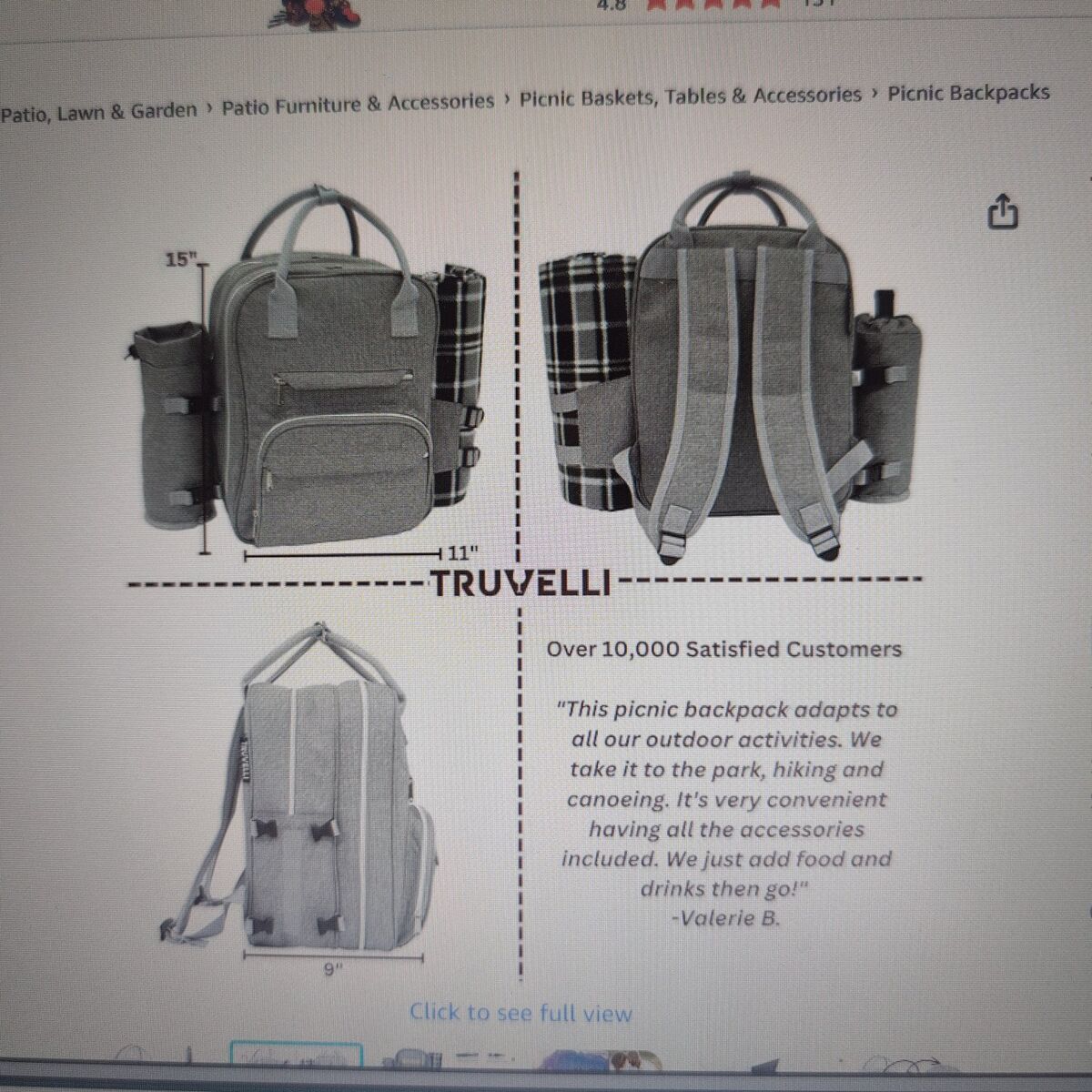 New Truvelli picnic pack for 4
