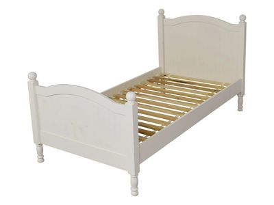 Pottery Barn Catalina Twin Bed Frame - White with 10in Mattress