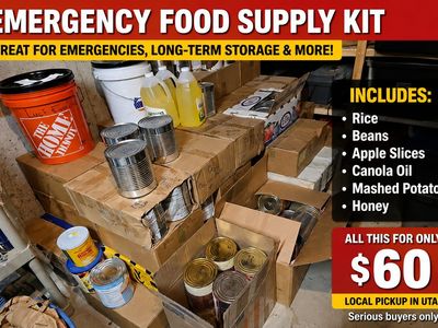 Long term food storage, preparedness Canned Goods, Rice, Beans & Oil