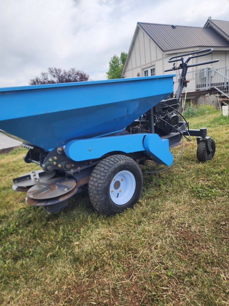 self propelled fertilizer, topsoiler, salter ecta