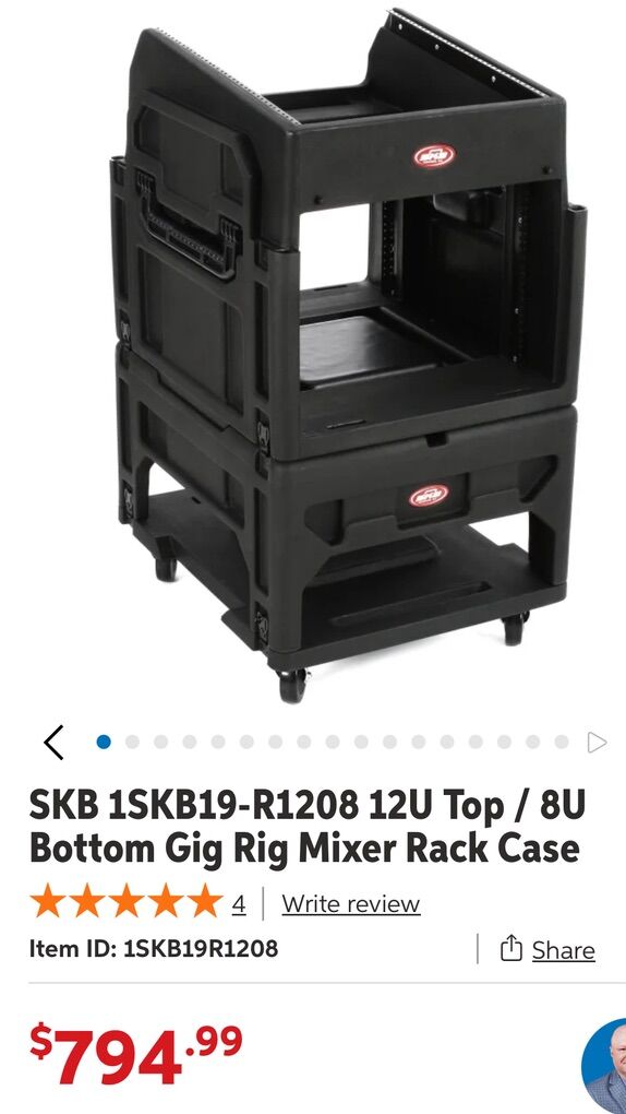 SKB Gig Rig Mixer Rack Case