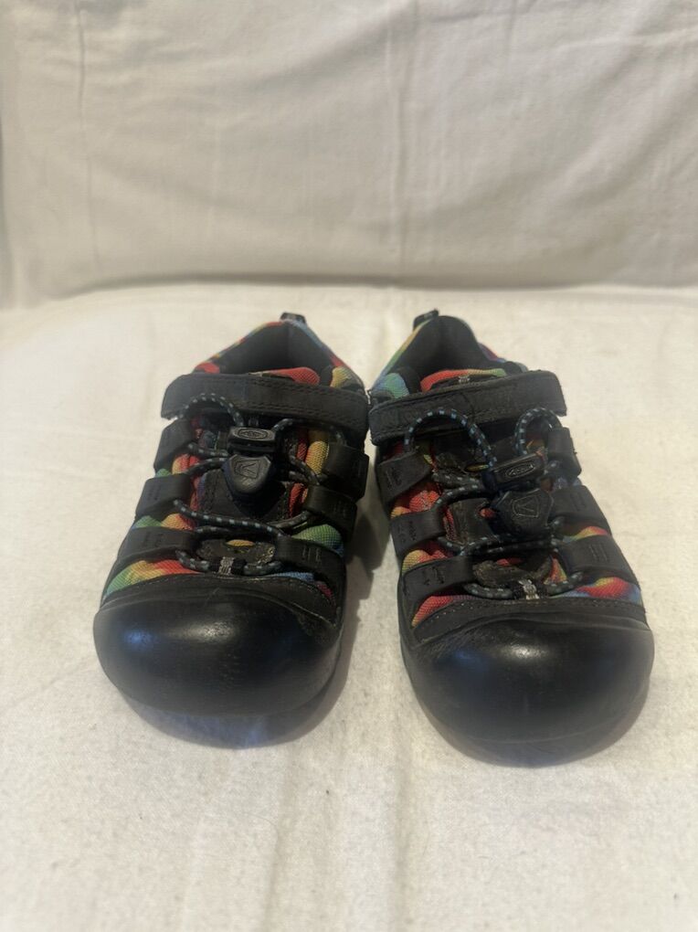 Keen Toddler Size 10 Black/Rainbow Hiking Shoes