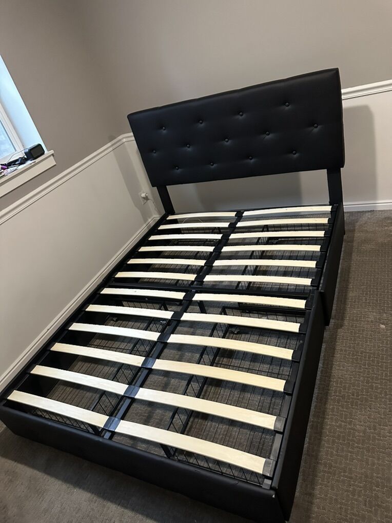 leather Bedframe For Full Size Bed
