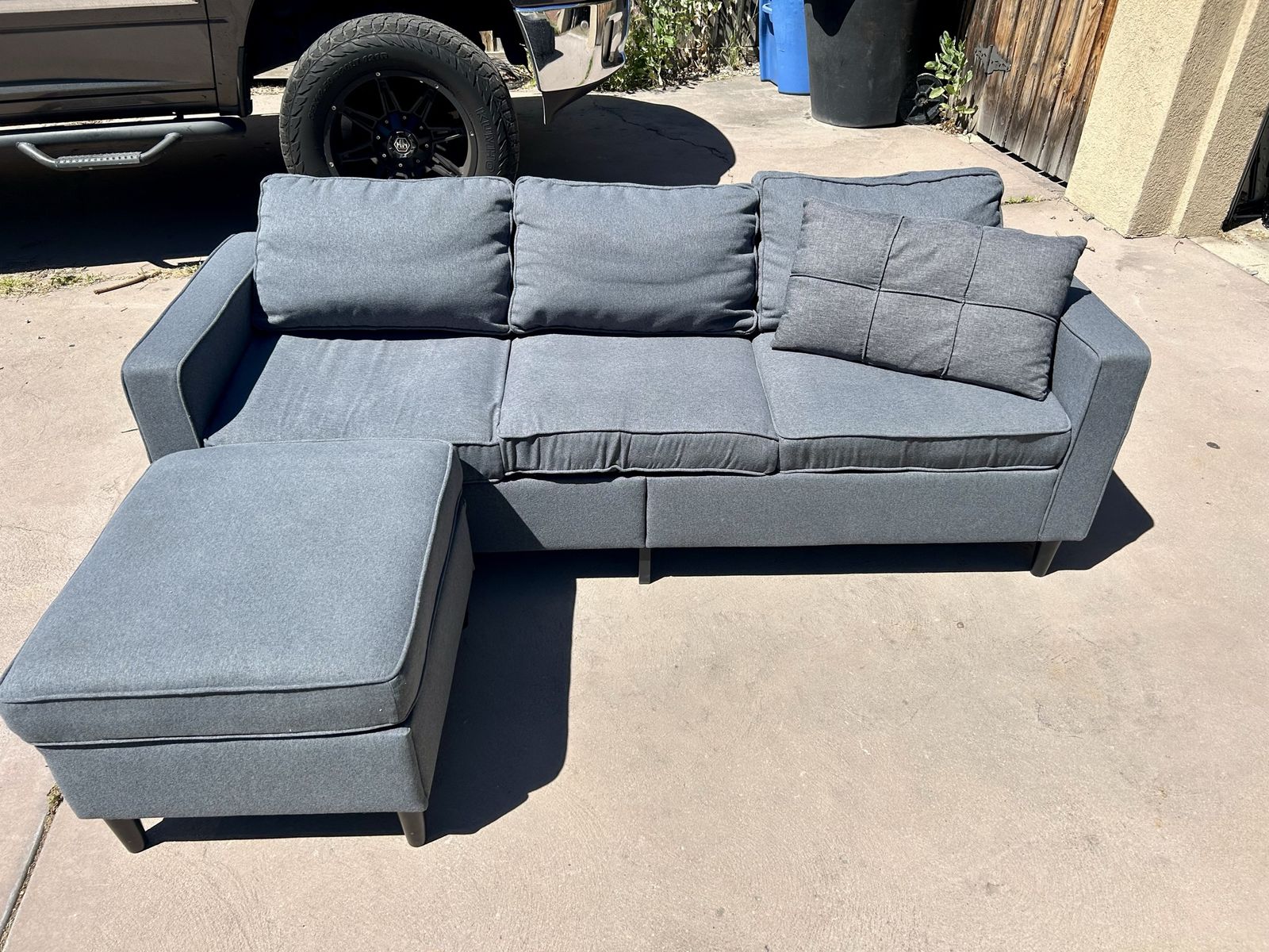 Blue/Gray Couch For Sale