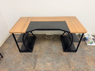 Like New Office Desk With Open Shelves