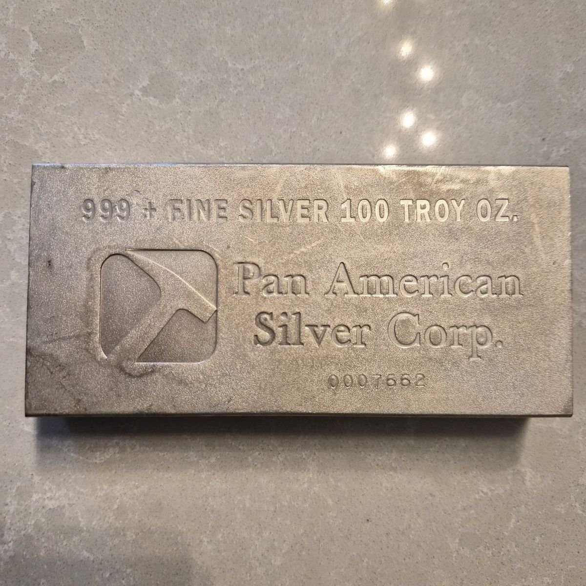 100 oz. Silver Bar Pan America Mint