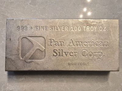 100 oz. Silver Bar Pan America Mint