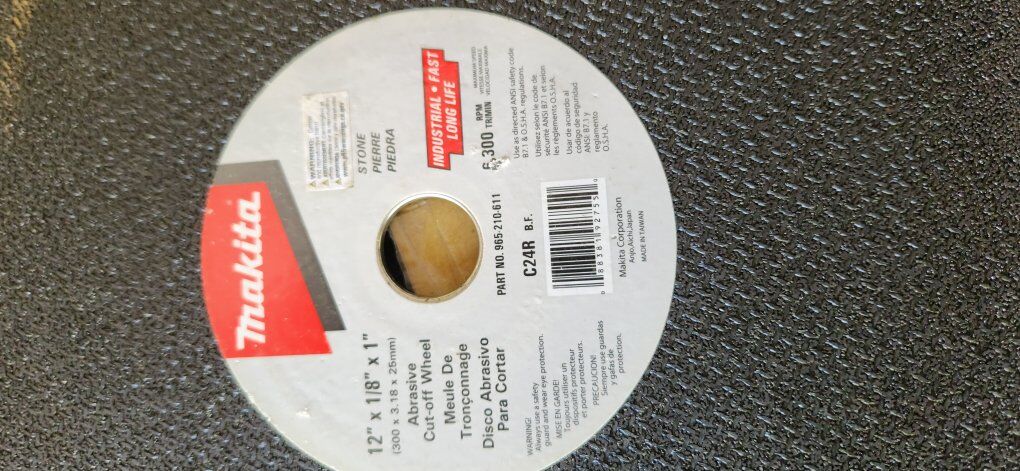 Milwaukee 12in cutting wheels