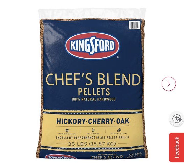 Kingsford Chef's Blend 35lb Hickory, Cherry, Oak 100% Natural Hardwood BBQ Pellets