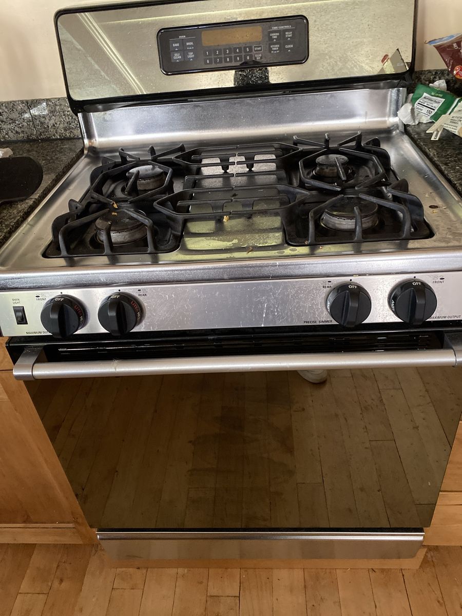 Stainless Steel Gas Range Stove with Oven