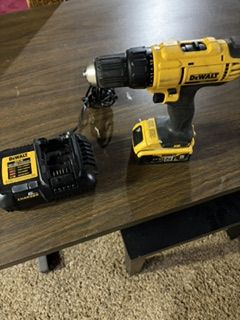 Dewalt 20-Volt Cordless Drill, Battery & Charger