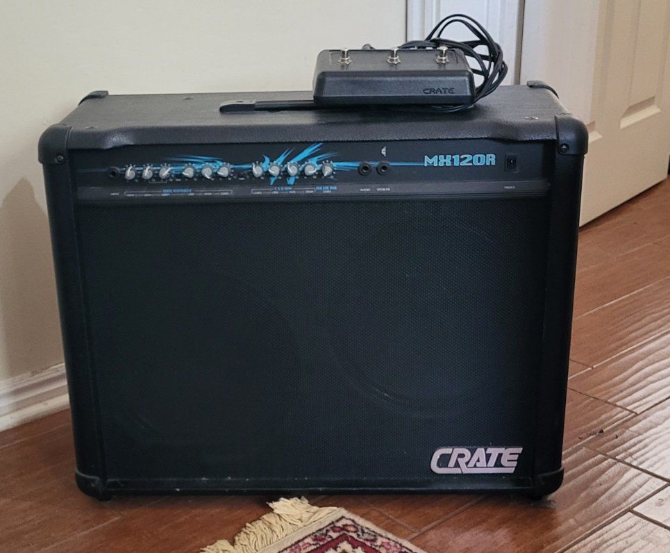Crate MX120R 2x12 Guitar Combo Amp with Footswitch.