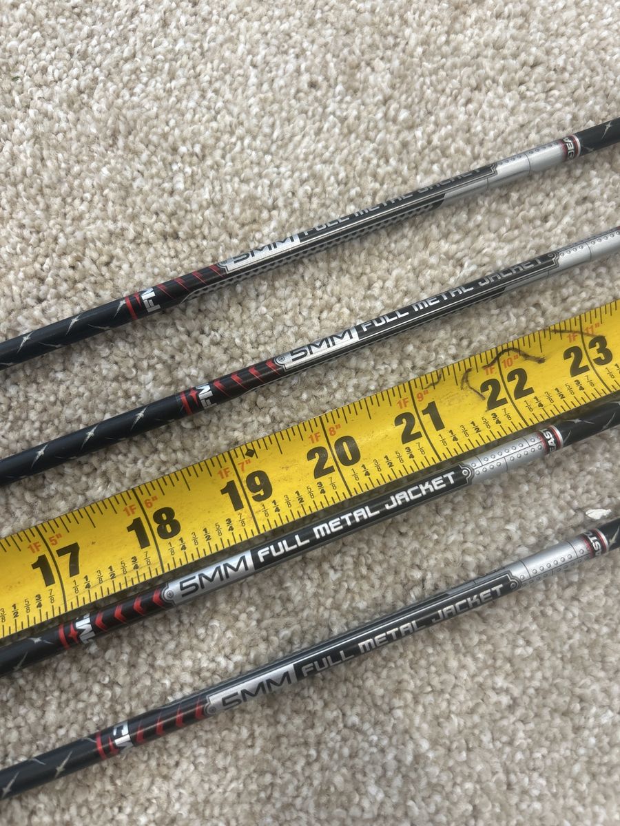 Easton 5MM Full Metal Jacket Arrows 400 spine Carbon Fiber Archery Arrows - 4 Pack