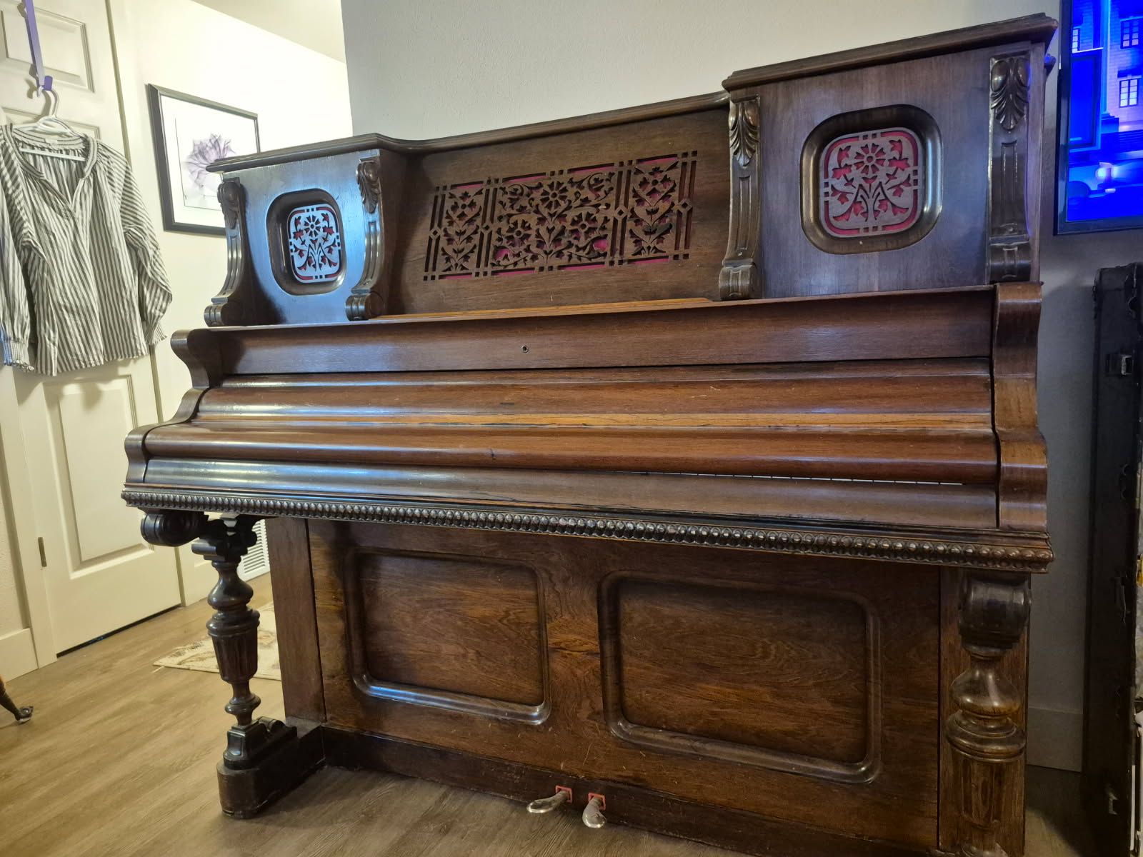 Rare Mathushek Victorian Upright Piano