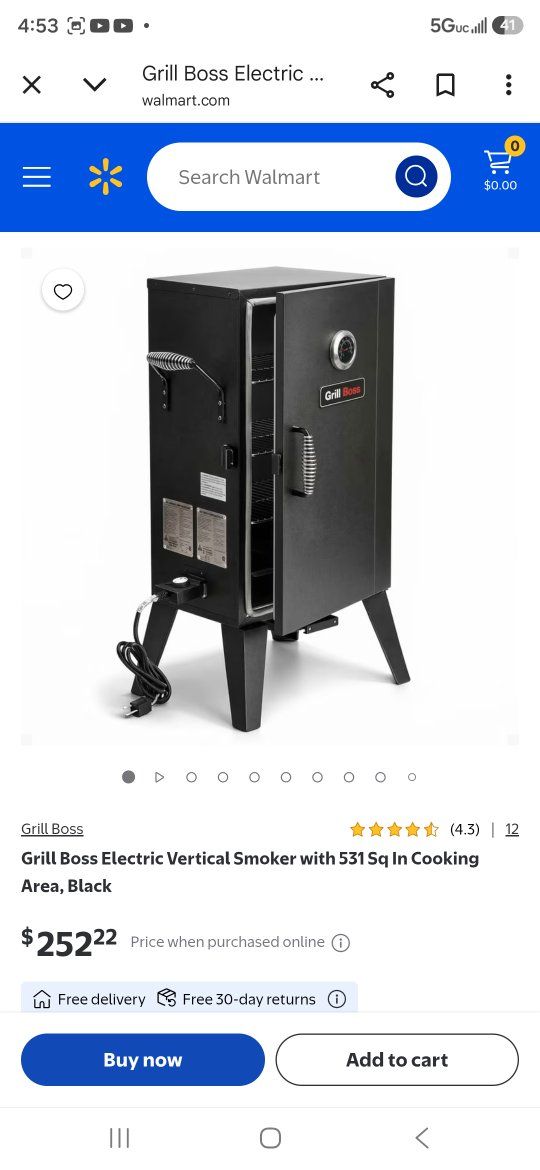 Grill Boss Electric Vertical Smoker