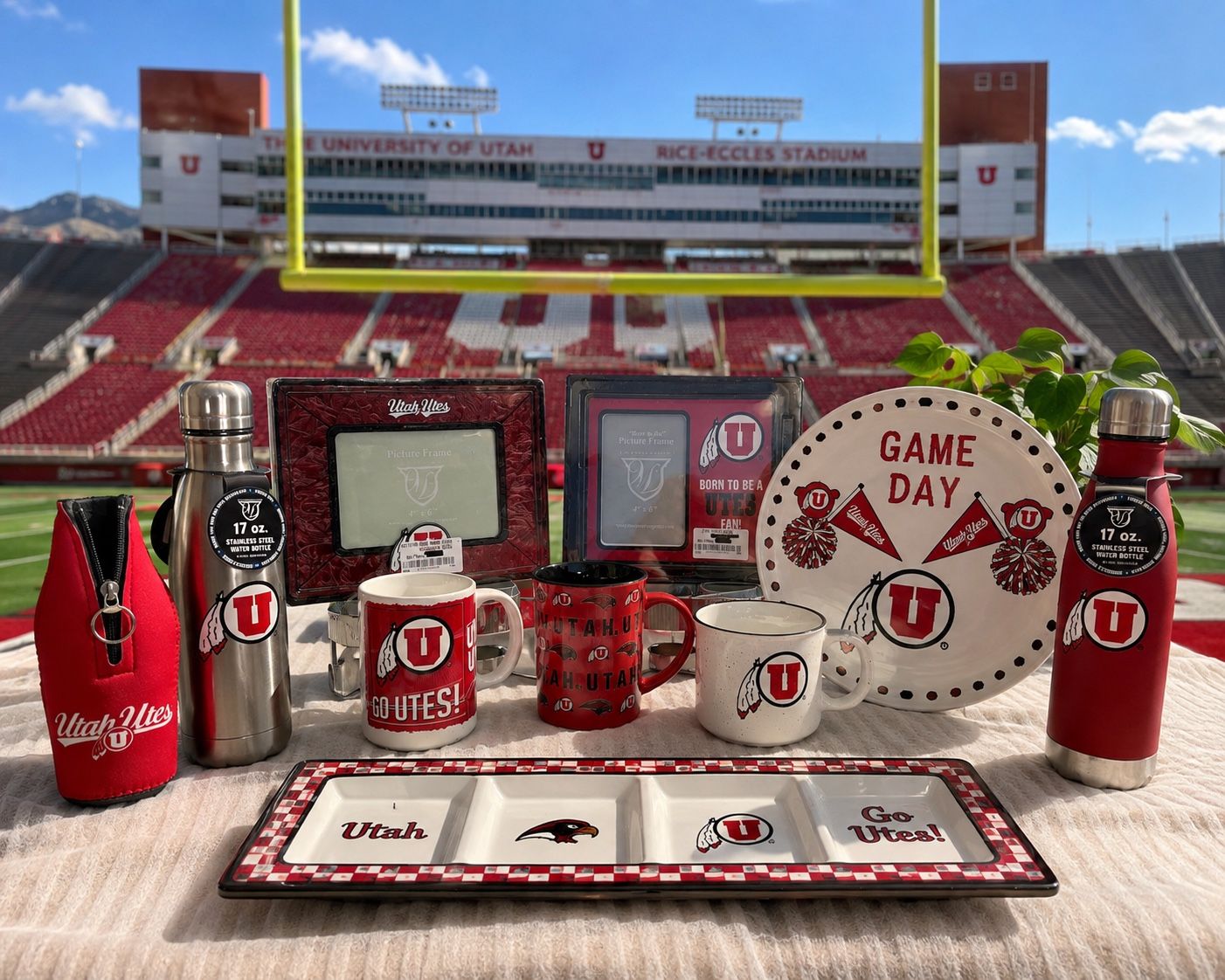New Utah Utes Fan Gear – Mugs, Frames, Relish Tray, Bottles & More