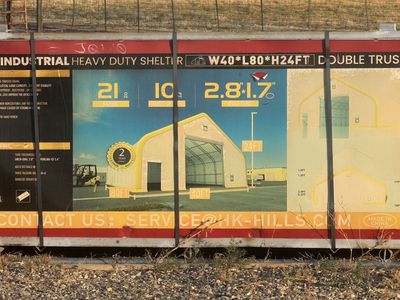 HK-Hills Industrial Heavy Duty Shelter W40*L80*H24FT Double Truss Arch Fabric Storage Building