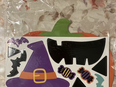 Seasonal Collection Halloween Pumpkin Paper Craft Kit 6 Piece Set