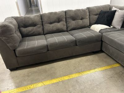 Ashley Furniture Gray Sectional with Chaise
