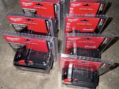 Milwaukee M18 Batteries (Brand New)