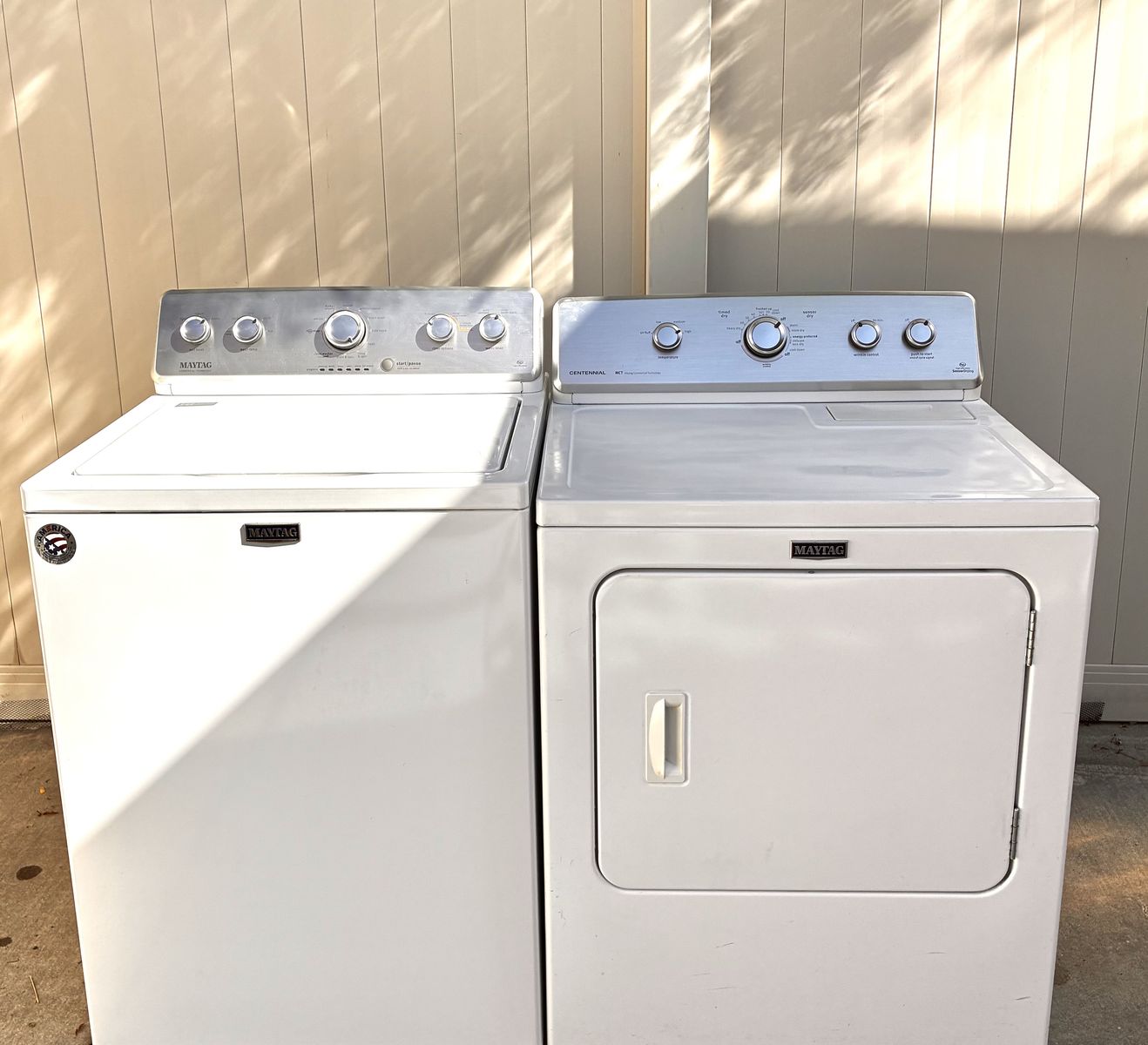 MAYTAG TOP LOAD WASHER AND ELECTRIC DRYER SET