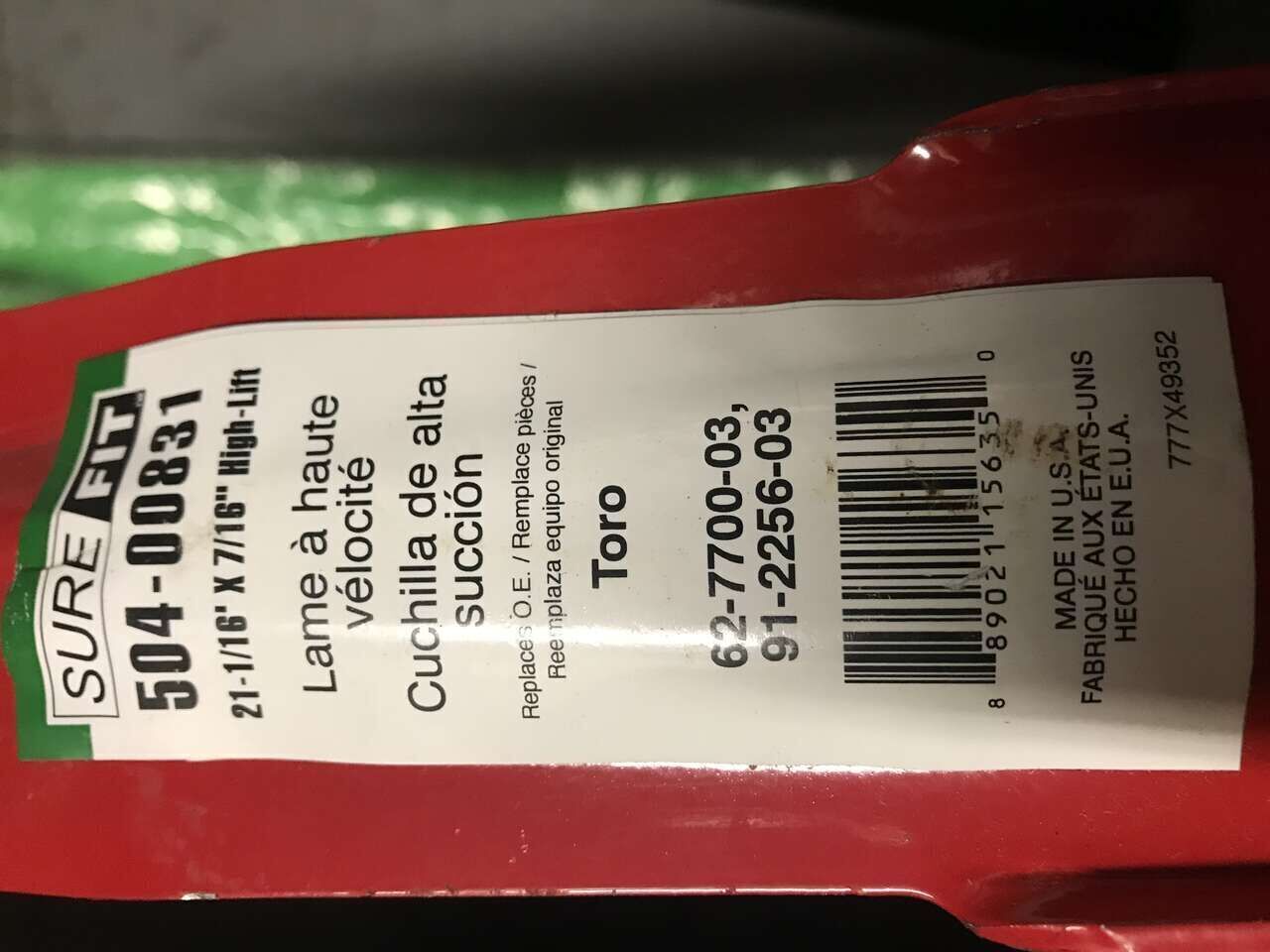 Lawn Mower blades New 15, 18 ,21 or 24 inches different sizes to choose from