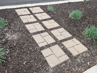 15.75 in x 15.75 in Concrete Step Stone / Pavers